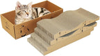 Cat Scratcher Cardboard Pad Scratch Box, Reversible Durable - Image 2