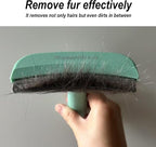 Pet Deshedding Tool with Curve Blade, Cat Grooming Brush, Tight V-shaped Teeth - Image 4