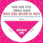 Birthday Dog Bandanas 1 Pack, Colorful It's My Birthday Dog Scarfs - Image 2