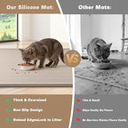 47" x 35" Silicone Cat Food Mat, Waterproof Pet Feeding Mat - Image 4