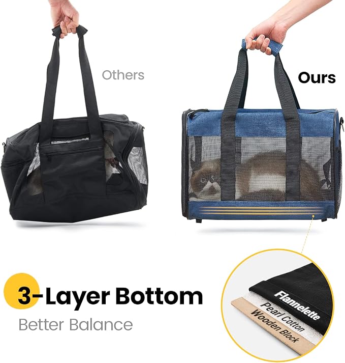 Cat Carrier Airline Approved, Soft-Sided Dog Carrier - Image 7