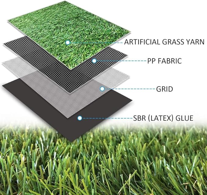 ALTRUISTIC Artificial Grass 1FTX58FT, Realistic Fake Grass Deluxe Turf - Image 3