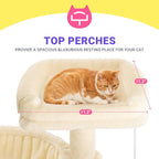 Allewie 29.5in Indoor Cat Tree, Padded Perch, and Hanging Ball, Suitable - Image 7