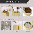 Gardner Pet Gravity Automatic 2-in-1 Pet Feeder, 0.8 Gallons*2 Cat Feeder and - Image 6