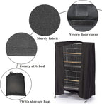 Fhiny Bird Cage Cover, 33.8”L×24”W×46.8”H Water-Proof Good Night Black-Out - Image 2