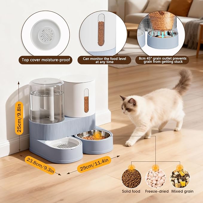 Automatic Gravity Cat Dog Feeder and Water Dispenser - Image 5