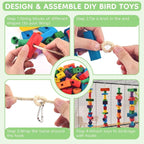 Bird Toys for Parrots, Natural Parrot Chew Training Foot Toy for Amazon African - Image 4