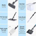 AquaMiracle 6 in 1 Aquarium Cleaning Tool Kit Fish Tank Cleaning Kit - Image 3
