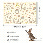 Cute Sweet Cat Food Mat for Dog Food Mat Food and Water Bowl Pet Feeding Bowl - Image 4