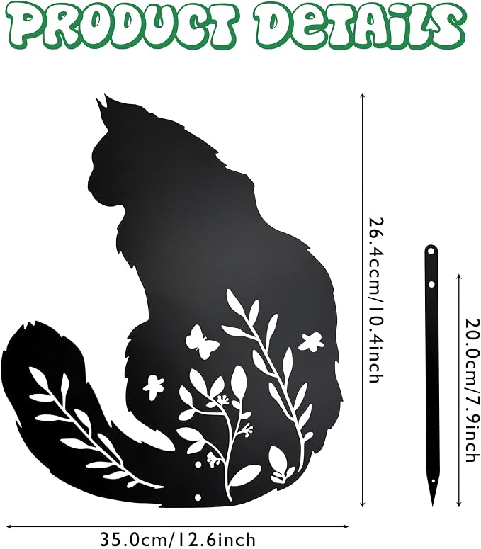 Maine Coon Cat Garden Stake - Image 2