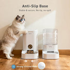 PAWGETHER® 2 Pack Gravity Cat Feeder and Water Dispenser 1 Gallon/3.5L - Image 9