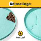 Dog Food Mat, Raised Edges Pet Food Mats - Image 2