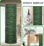 Green Sisal Rope, 1/4 Inch, for Cat Scratching Post, DIY Hemp Twine - Image 5
