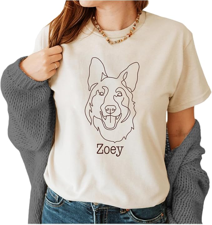 NAZENTI Personalized Dog Mom Sweatshirt, Custom Design Your Own Shirt From Photo - Image 6