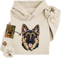 GODLOVER Custom Embroidered Dog Mom Sweatshirt and Hoodie, Line Art Dog Cat by Godlover
