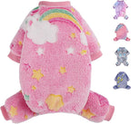 Fleece Dog Pjs - Cute Extra Small Puppy Clothes, Soft & Stretchy Dog Onesies by Unknown