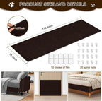 Cat Scratch Mat, 118.5"x15.9" Trimmable Self-Adhesive Cats Scratch Carpet - Image 2