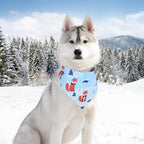 Abbylike 50 Pieces Winter Dog Bandanas Bulk Blue Snowflake Dog Bandanas - Image 6