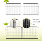 BestPet Dog Playpen 24 Inch 12 Panels Heavy Duty Metal Pet Exercise Pen Without - Image 5