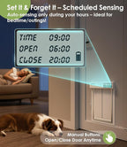 Automatic Dog Door with Collar Sensor, 2-Flap Large Electronic Dog Door - Image 3