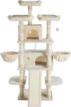 SHA CERLIN 68 Inches Multi-Level Large Cat Tree - Image 9