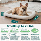 FurHaven Dog Bed for Small Dogs & Cats, Bolster Crate Pad - Image 3
