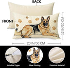 German Shepherd Dog Lumbar Decorative Throw Pillow Cover 12 x 20, Rectangular - Image 3