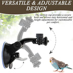2 Pcs Parrot Perch Stand, Strong Suction Cup Bird Perch, Movable Perch Stand - Image 4