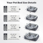 SIWA MARY Dog Beds for Small Medium Large Dogs & Cats. Washable Pet Bed - Image 5