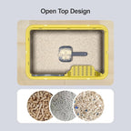 Stainless Steel Cat Litter Box, Open Top High-Sided Metal Litter Box - Image 6