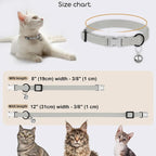Leather Cat Collar with Buckle and Removable Bell - Image 3