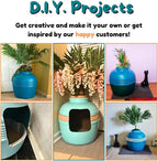 Good Pet Stuff Hidden Litter Box Planter, Decorative Cat Litter Enclosure - Image 13