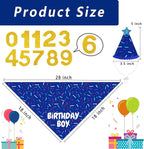 Dog Birthday Bandana Set, HBD Party Supplies - Image 4