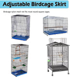 ASOCEA Large Bird Cage Seed Cather, Bird Cage Cover Adjustable Soft Airy Skirt - Image 5