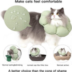 Cat Cone Collar, Cute Waterproof Cat Recovery Collar, Anti-Bite Lick Wound - Image 2