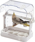 Bird Travel Cage, 10×6.7×8.3 Inches Waterproof & Sturdy Pet Carrier by NASIDE