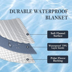 Waterproof Blanket 60"x80" for Adults, Reversible Waterproof Bed Cover for Dogs - Image 2