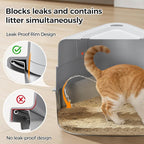 XL Stainless Steel Corner Cat Litter Box - Image 7