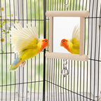 Hypeety Pet Bird Mirror with Bell Interactive Parrot Toy - Image 6