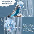Bird Toys for Parakeets, Colorful Parakeet Toys Wheel, Interactive Spinner - Image 2