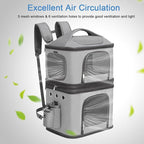 Detachable Double Pet Carrier Backpack - Image 5