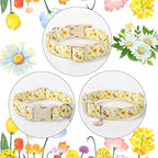 Adjustable Floral Dog Collar, Lightweight Quick-Release Buckle Collar - Image 5