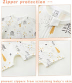 Unisex Summer Trendy 2-Pack Rompers Short Sleeve Zipped Bodysuit Infant Cotton - Image 4