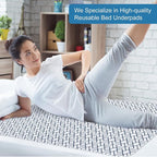 OUTCREATOR® Washable Bed Pads 34" x 56", Incontinence Mattress Protector - Image 7