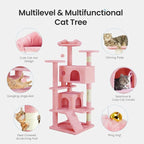 54 Inches Cat Tree Tower Condo Furniture, Cat Tower - Image 3