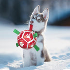 QDAN Small Christmas Dog Toys, Soccer Ball - Image 5