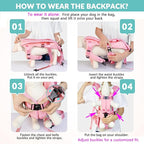 Lukovee Dog Backpack Carrier, Legs Out Easy-fit Dog Front Carrier - Image 4