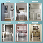 Fairy Baby 38" Extra Tall Baby Gate, 48.9"-54.3" Extra Wide Large Pet Gate - Image 8