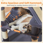 Taoqimiao Cat Tree 57.5-Inch, Cat Tower - Image 5