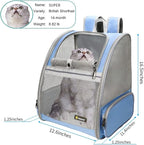Texsens Pet Backpack Carrier for Small Cats Dogs | Ventilated Design, Safety - Image 2
